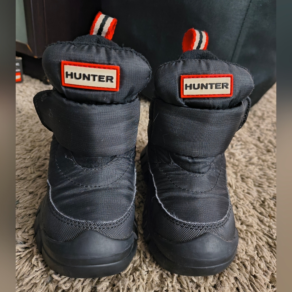 Hunter Black Quilted Winter Boots